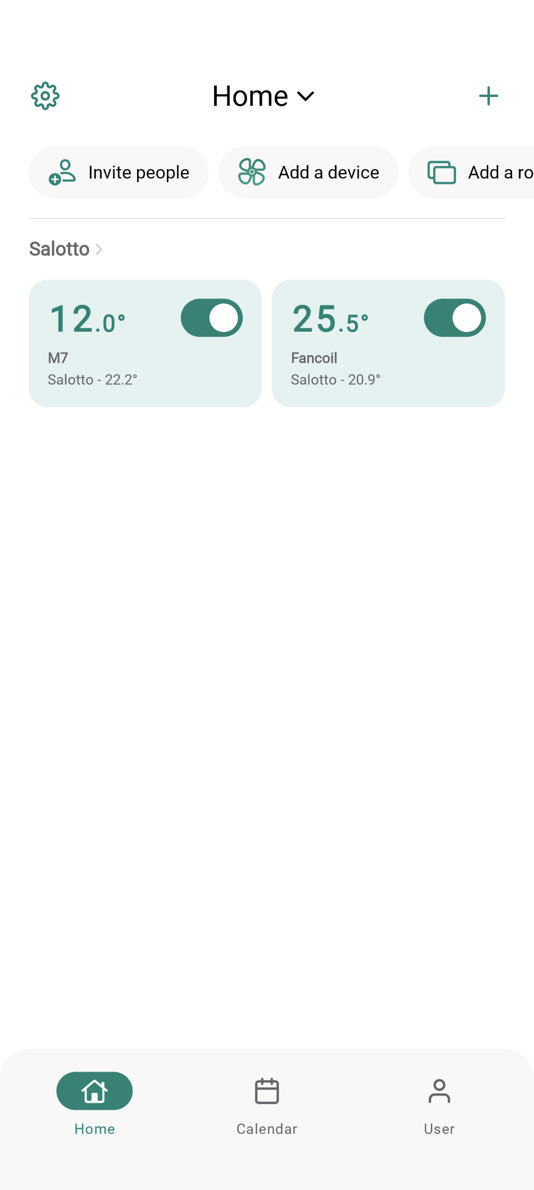 App screen